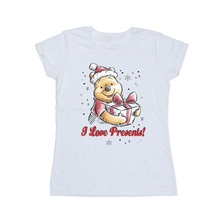 Disney Dam/Kvinnor Nalle Puh Kärlek Presenter Bomull T-shirt