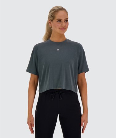 Women's Oversized Crop Tee | Gymnation sage / XL