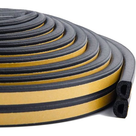 Tætningsbånd til døre, selvklæbende, anti-kollision