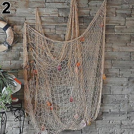 Fiskenet Seaside Wall Beach Party Havskaller Væg Loft Bar Hjem Indretning