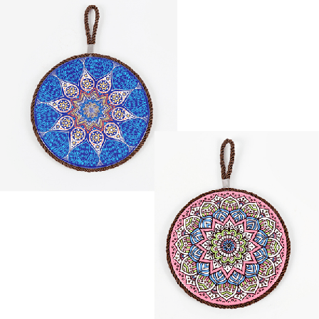 2 st keramiska korkisoleringsplattor för hem och kök, bordstablett med