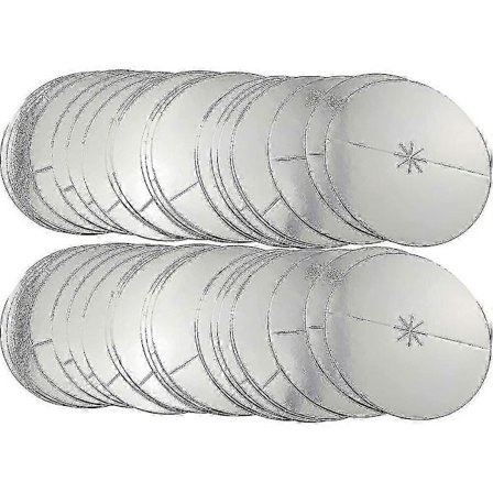 100 Vita Papperskartong Ljusmanschetter, Bobeche Hållare Droppskydd för Ljus Bricka Tillbehör (FMY)