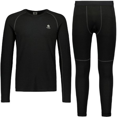Alaska Superior Merino Base Layer kerrasto, musta