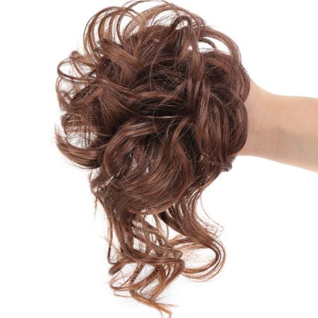 Kvinnors stökiga hårbulle Scrunchies Charmiga snygga hårförlängningar för dagligt bruk