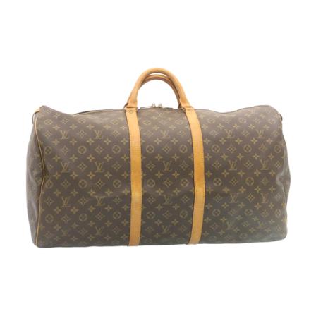 Louis Vuitton Vintage, Pre-owned Keepall 60 Grijs, Dames, Maat:ONE Size