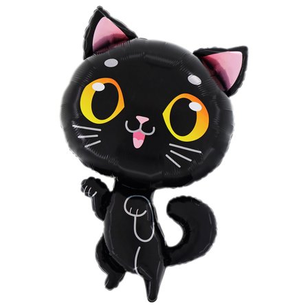 Folieballon Sort Kat