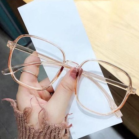 Anti-Blue Light Glasögon Fyrkantiga Glasögon BRUNA