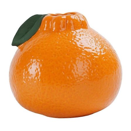 Bordvase Keramisk Håndværksvase Orangeformet Vase Bordplade Keramisk Blomstervase