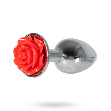 Sustainable Pleasure: METAL PLUG SMALL - RED ROSE