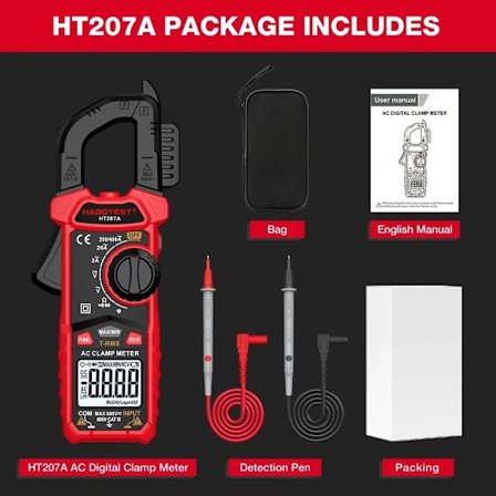 Digitalt strømtang Smart multimeter HT207A HT207A HT207A[XJ]