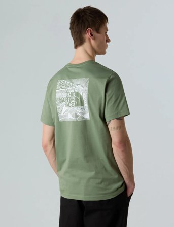 The North Face M Ss Box Nse Celebration Tee - Green - S