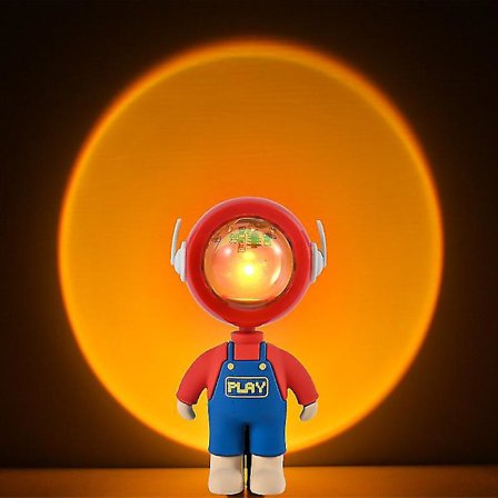 Bærbar solnedgangslampe, projeksjonslampe, atmosfærisk lampe, Led