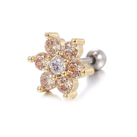 Ioner foryngende turmalin Stud Infrarød Lymfvitet Øreringe