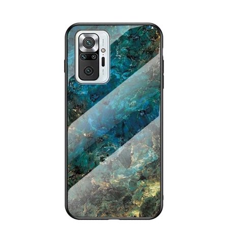 Redmi Note 10 Pro Marmorskal 9H Härdat Glas Baksida Glassback V2