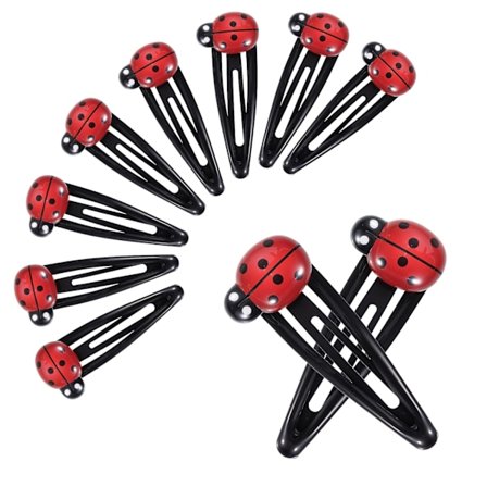20 kpl Leppäkerttu Hiusklipsit Punaiset Leppäkerttu Rusetti Söpö Hiusklipsi Sarjakuva Hiuspinni Tytöille Hartsi Hiusneulat Eläin Hiusklipsit Tytöille 