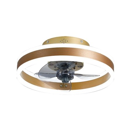 40 cm takfläktljus Dimbar fläktlampa för vardagsrum, sovrum, barnrum (guld, 40 cm)