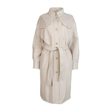 Brunello Cucinelli Frakke Hvid, Dame Trenchcoat, Størrelse: S