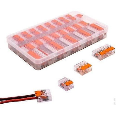 90x til Wago 221 elektriske konnektorer ledningsblok klemme terminal kabler [DB]