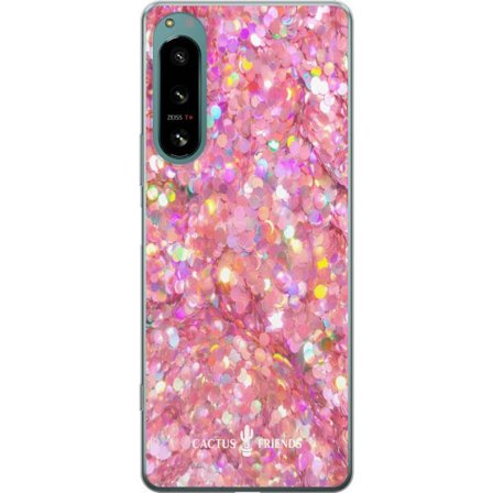 Yhteensopiva Puhelinkuori Sony Sony Xperia 5 IV Cactus and Friends – PinkGlitter