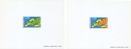 Frankrig 1990 - Tjenestemærker YT TS104-05 - Luksus prøvetryk
