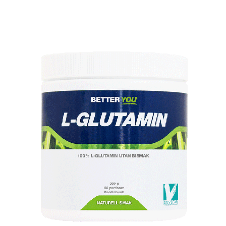 Better You Naturligt L-Glutamin 300 g, Naturell