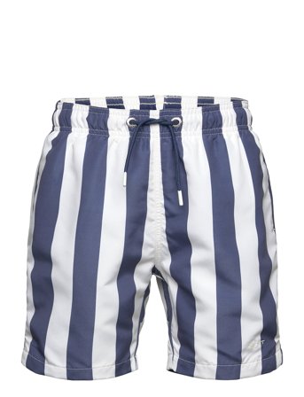 Block Stripe Swim Shorts Badeshorts Blue GANT