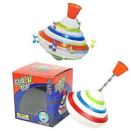 Tryk Drejeskive Lysende Blinkende Musik Lyd Roterende Legetøj