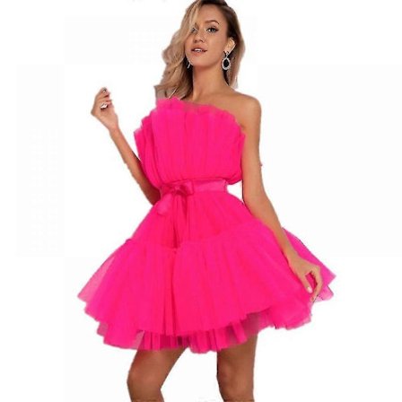 Romantisk Mini Kjole med Volanger og Off-Shoulder for Kvinner