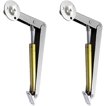 2 Pak Pneumatisk Låg Løfter (200n/44lb), Heavy Duty Gasfjeder Låg Støttehængsel, Med Blød Lukning Banmo