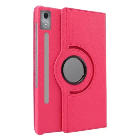 Etui til Lenovo Xiaoxin Pad Pro 12 7 2025 TB373FU/TB375FC 360 Graders Roterende Stativ til Idea Tab Pro 12.7 Tommer Tablet Beskyttelse Funda Rosarød(
