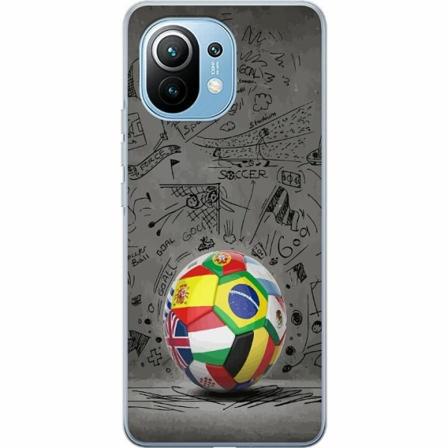 Xiaomi Mi 11 Genomskinligt Skal Fotboll Världen
