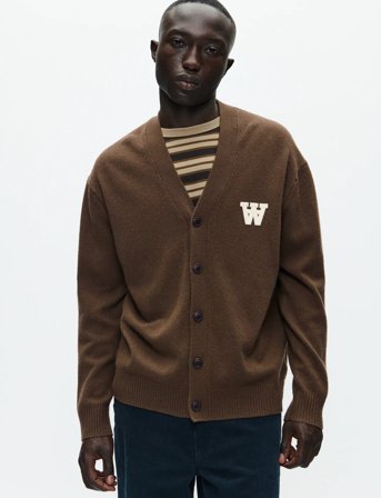 WOOD WOOD Wwtay Cardigan 25081 - Brown - S