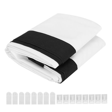 HD Projektor Lerret Bærbar Folding Myk Projeksjon Gardin 100inch 16: 9/4: 3 med Hook