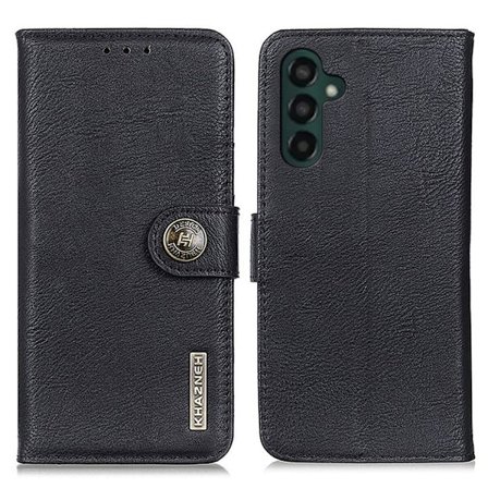 KHAZNEH Galaxy A24 4G Pungeetui Cowhide - Sort