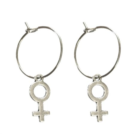 Earrings - Creoles - Female Symbol - Mini
