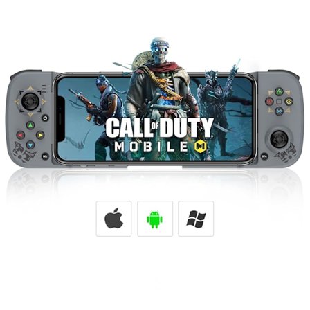 Trådløs Controller til Android iPhone Bluetooth Gamepad Joysticks til Samsung Galaxy 22/21/20 iPhone 14/14 Plus/14 Pro/14 Pro Max/13 Pro Max COD