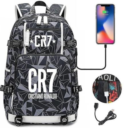 Fotballstjerne-cristiano Ronaldo Skolevesker For Gutter Jenter 3d Print Ryggsekker Barneveske Ryggsekk Menn Barn F