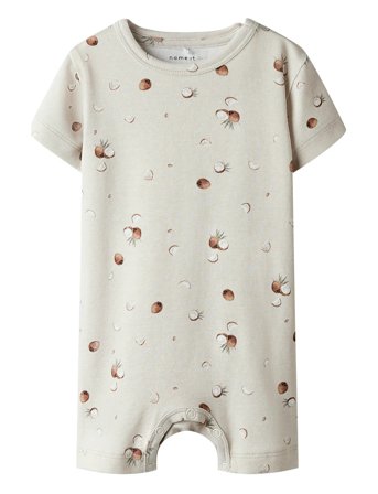 name it Nbmhuxley Ss Xsl Sunsuit - Grey - 56