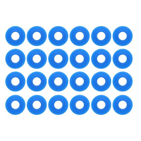 Silikonpackning Vattenflaska Lock Swing Flip Flaska Tätningspackningar För Enzymflaskor Set 24st Blå 2.50X2.50X0.70CM