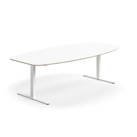 Konferenztisch NOVUS, 2400x1200 mm, weiß