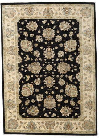 Ziegler Fine Rug 246X345 Beige/Black Wool, Pakistan