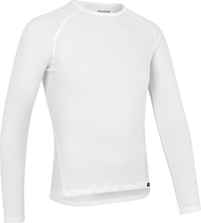 GripGrab Ride Thermal Long Sleeve Base Layer Unisex base layer tops White L