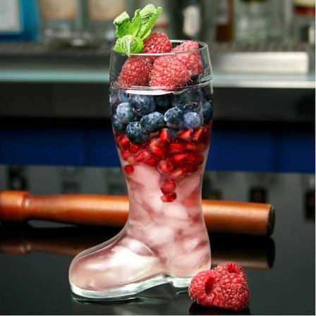 Ølkrus drikkekopp, interessant form, egnet for vin og barfatvin cateringdekorasjon, støvel 580ml