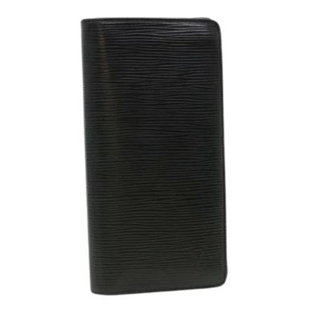 Louis Vuitton Vintage Pre-owned Leather wallets Sort, Dame Vintage Accessories, Størrelse: ONE Size