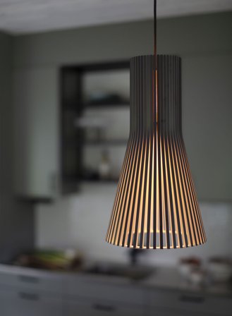 Secto 4201 small taklampe 5m ledning - sort