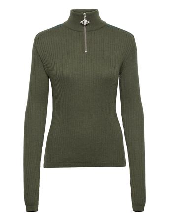Half Zip Knit Green HAN Kjøbenhavn Clothing