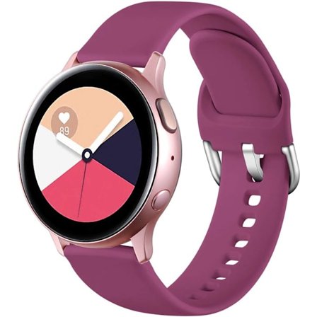 Armband kompatibel med Samsung Galaxy Watch Active / Active2 40mm / 44mm, 20mm mjuka silikonarmband som ersättning för Samsung Galaxy Watch 42