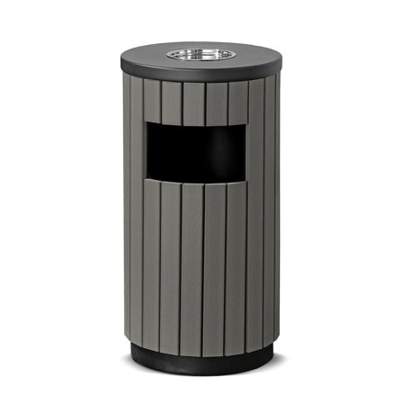 Avfallsbehållare, 33 liter, grå