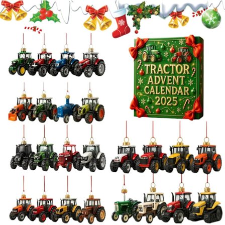 REA TRAKTOR Adventskalender - Julklapp Akrylhänge