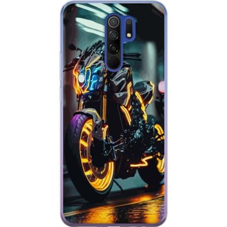 Xiaomi Redmi 9 Läpinäkyvä kuori Moottoripyörä